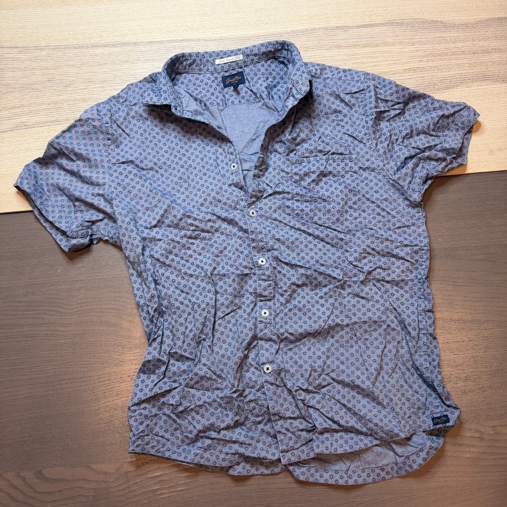 GoodMan‎ Shirt Men L Blue Floral